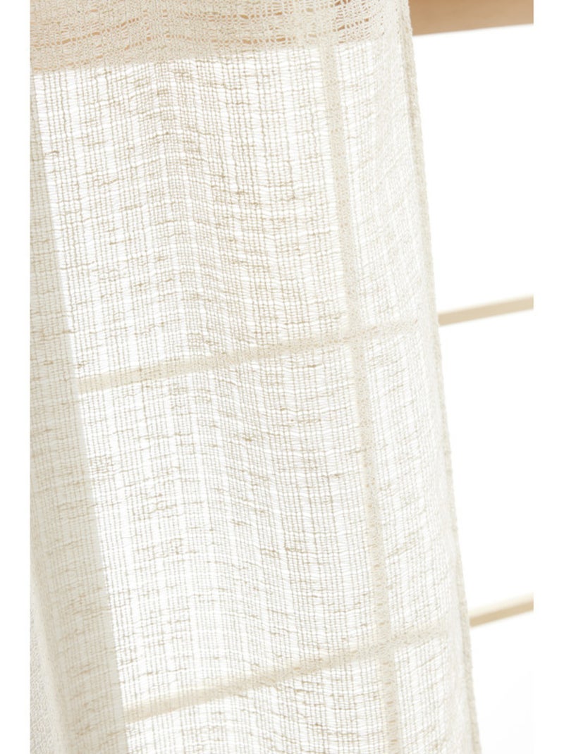 Voilages - Le Fil d'Ariane - 100% Polyester Beige sable - Kiabi