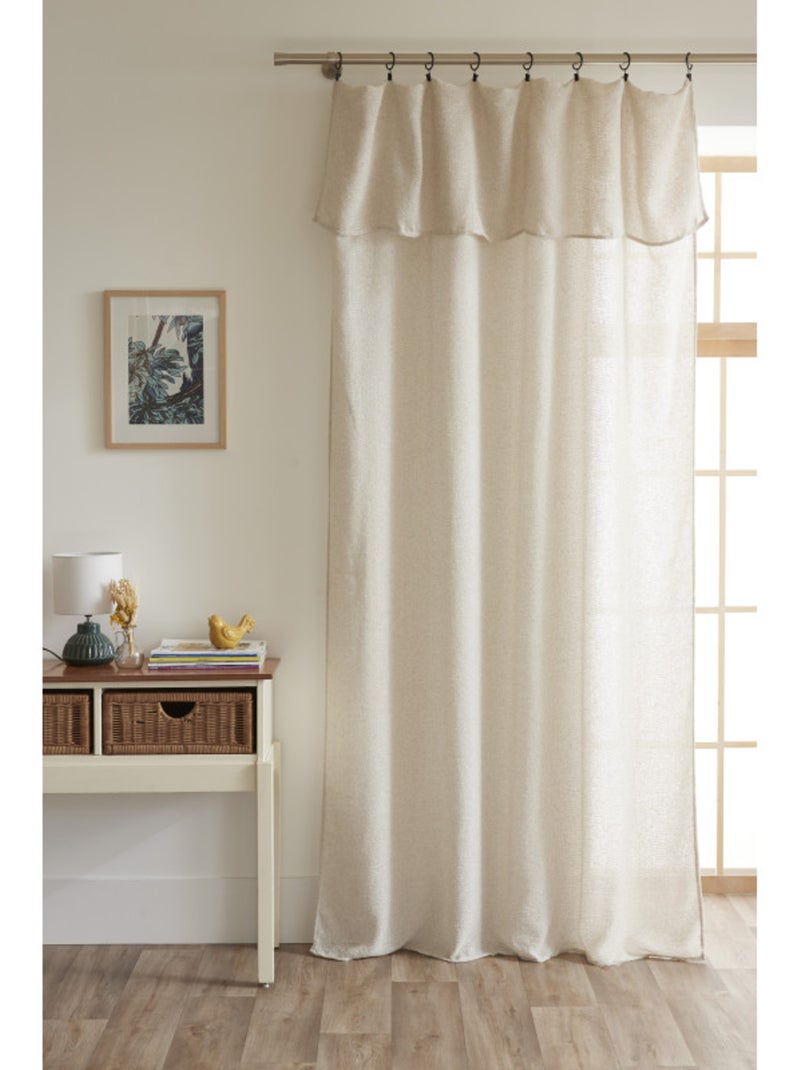Voilages - Le Fil d'Ariane - 100% Polyester Beige sable - Kiabi