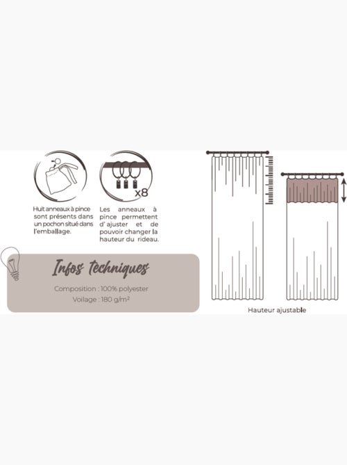 Voilages - Le Fil d'Ariane - 100% Polyester - Kiabi