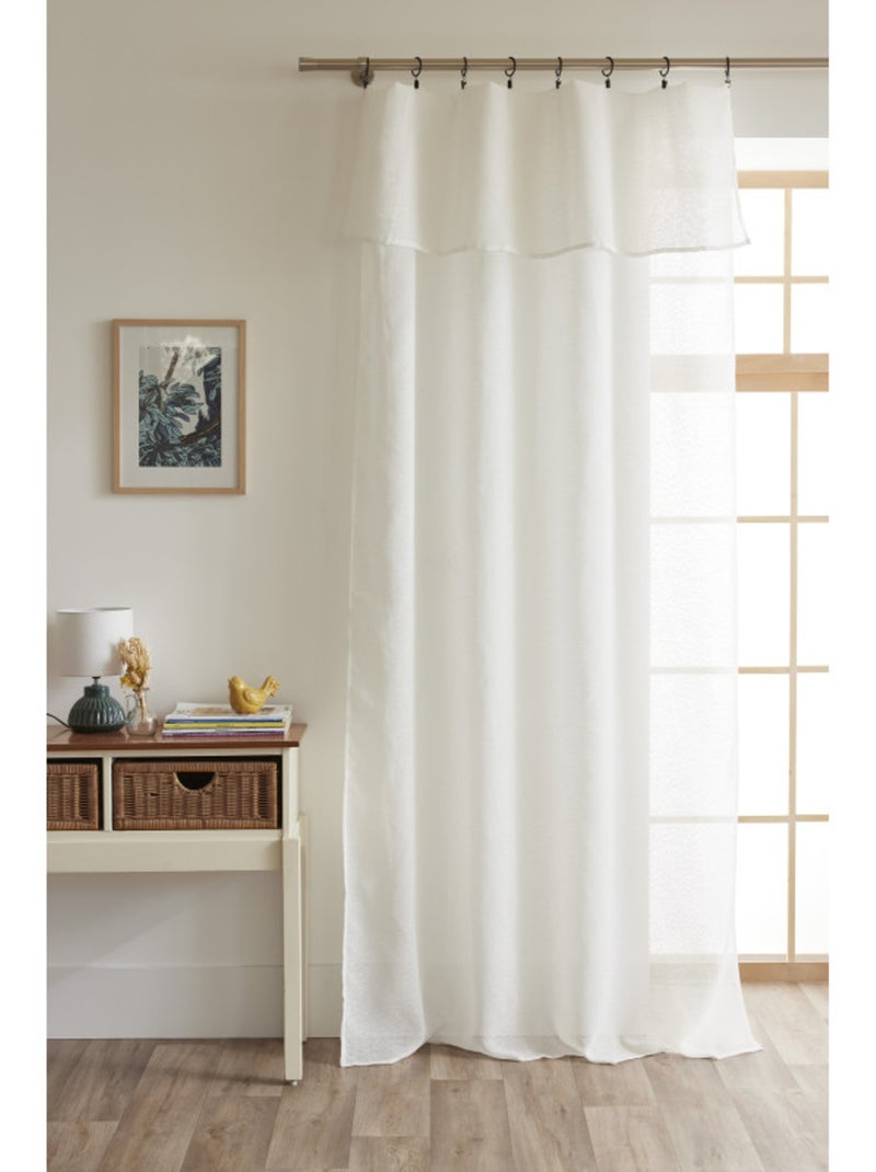 Voilages - Le Fil d'Ariane - 100% Polyester Ivoire - Kiabi
