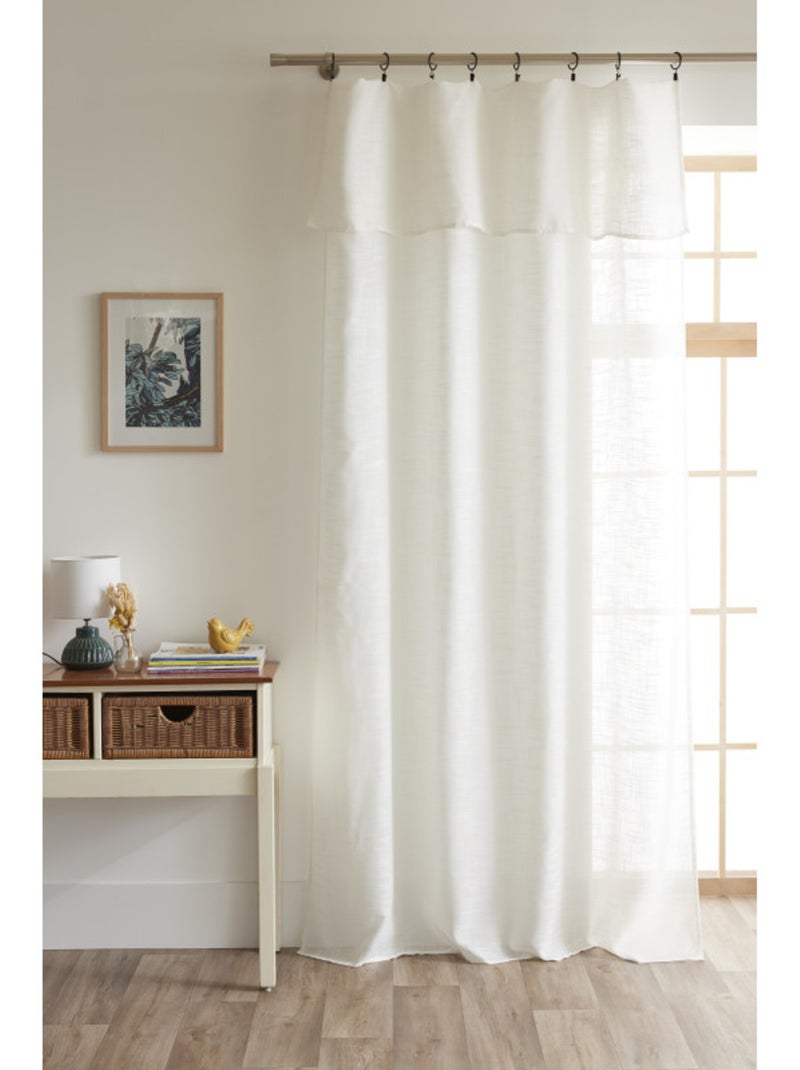 Voilages - Le Fil d'Ariane - 100% Polyester Ivoire - Kiabi