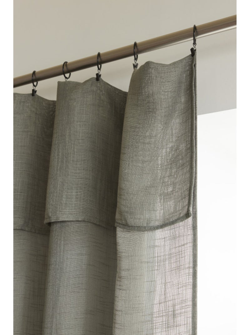 Voilages - Le Fil d'Ariane - 100% Polyester Kaki - Kiabi