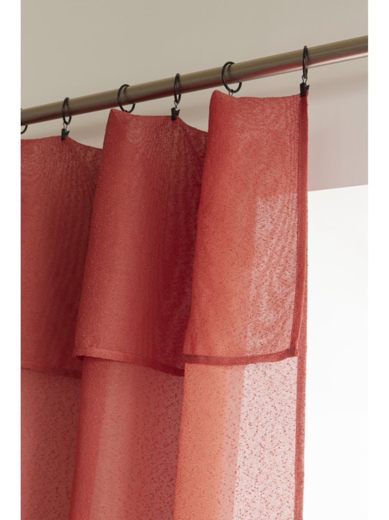 Voilages - Le Fil d'Ariane - 100% Polyester Terracotta - Kiabi