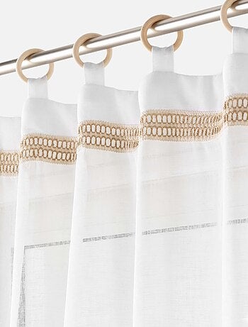 Voilages à œillets bois