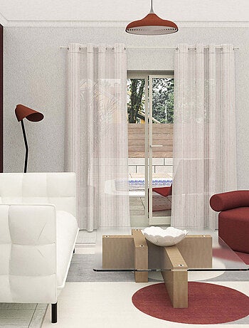 Voile à oeillets 135x250 cm CHARLIE, par Soleil d'Ocre