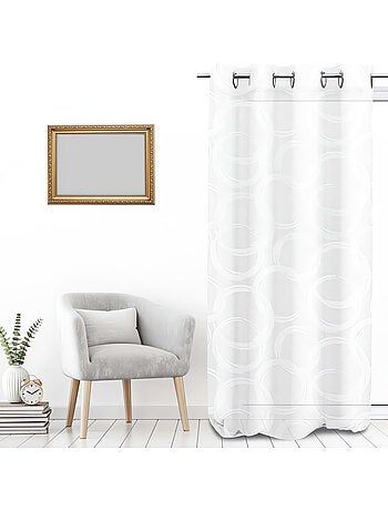 Voile à oeillets 135x250 cm CIRCLE, par Soleil d'Ocre