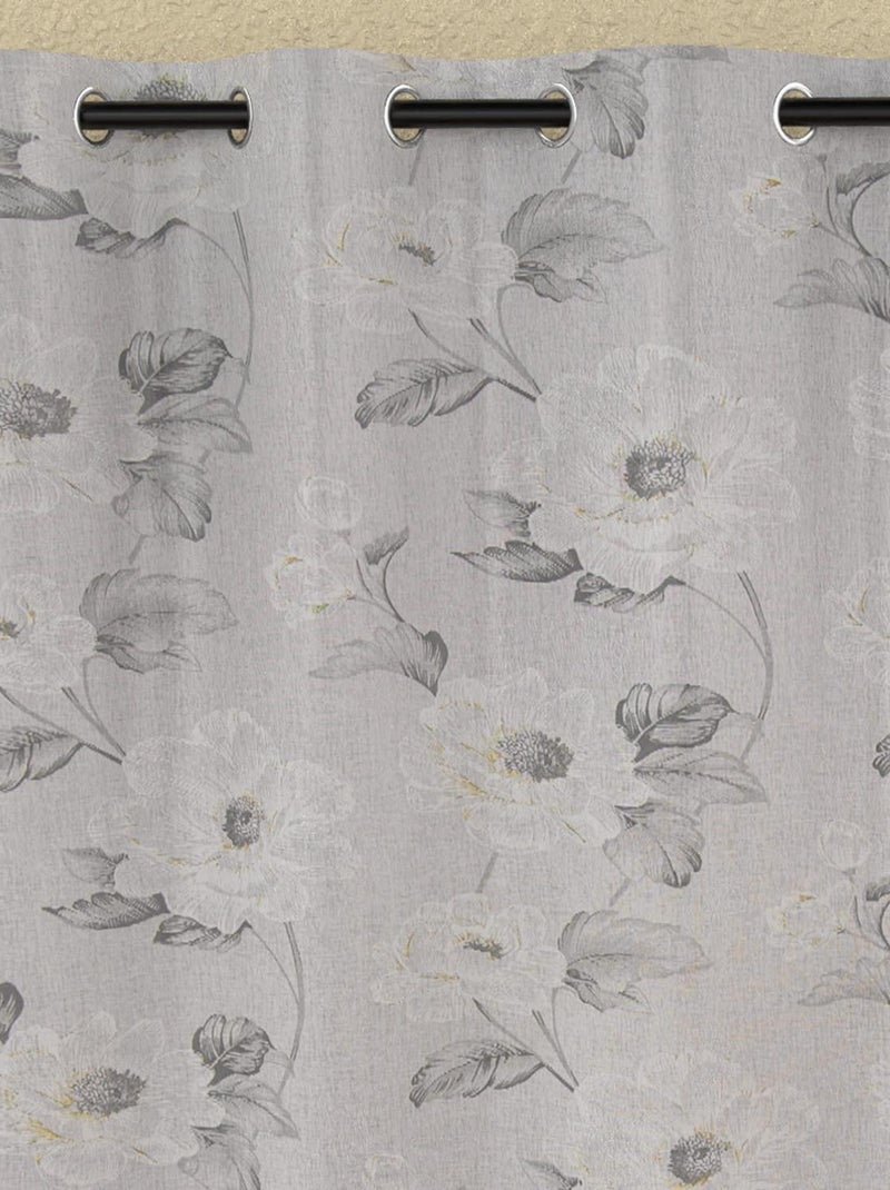 Voile à oeillets 135x250 cm PAOLA, par Soleil d'ocre Blanc - Kiabi