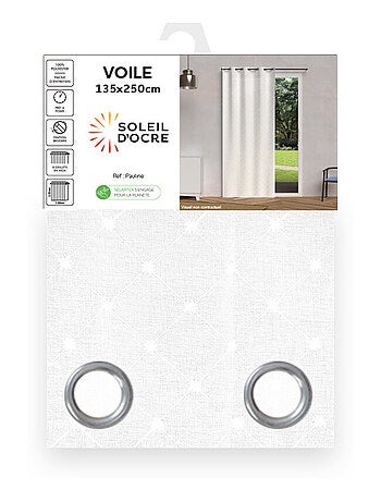 Voile à oeillets 135x250 cm PAULINE, par Soleil d'ocre