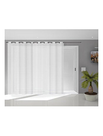 Voile à oeillets baie vitrée 280x250 cm NOEMIE, par Soleil d'Ocre