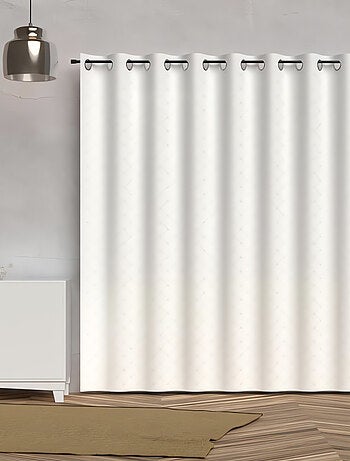 Voile à oeillets baie vitrée 280x250 cm PAULINE, par Soleil d'ocre