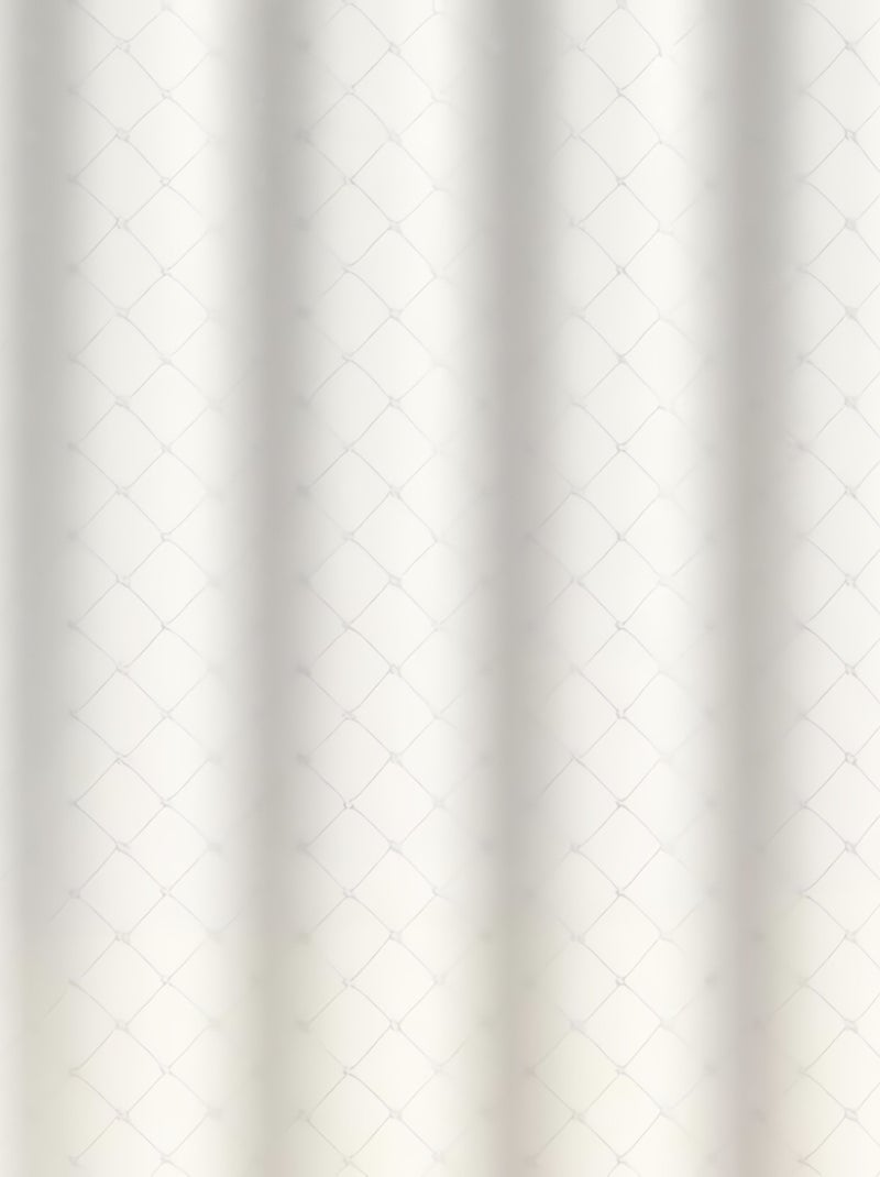 Voile à oeillets baie vitrée 280x250 cm PAULINE, par Soleil d'ocre Blanc - Kiabi