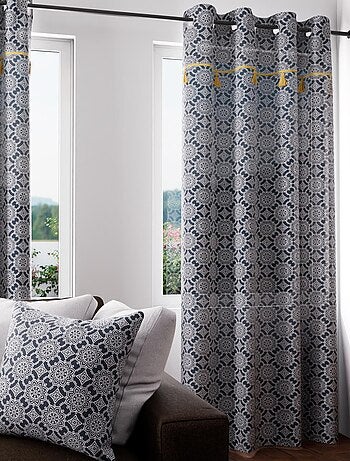 Voile à oeillets coton 135x250 cm ESMERALDA, par Soleil d'ocre