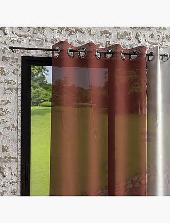 Voile à oeillets effet froissé 135x250 cm BOHEME, par Soleil d'Ocre