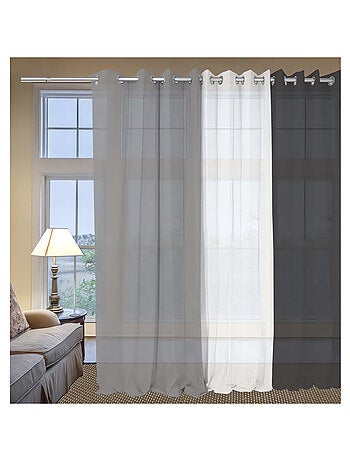 Voile à oeillets en coton 135x250 cm PANAMA, par Soleil d'Ocre