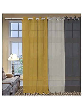 Voile à oeillets en coton 135x250 cm PANAMA, par Soleil d'Ocre