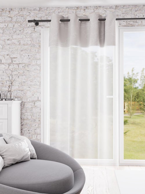 Voile à oeillets en coton 135x250 cm ROMANCE, par Soleil d'Ocre - Kiabi Voile à oeillets en coton 135x250 cm ROMANCE, par Soleil d'Ocre - Kiabi