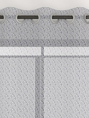 Voile à oeillets imprimé 135x250 cm OPHELIA, par Soleil d'Ocre