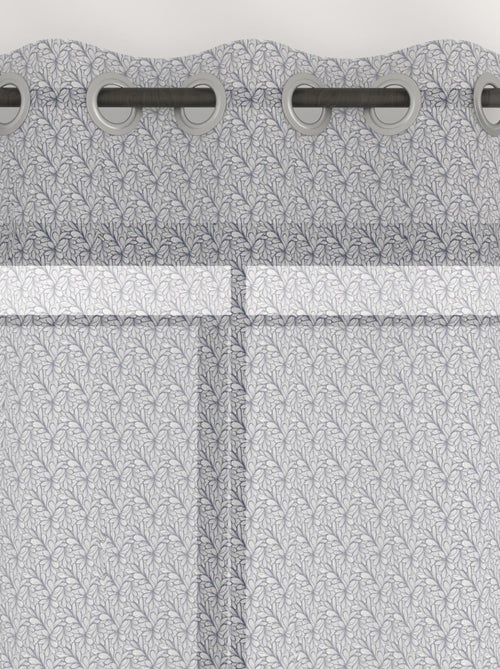 Voile à oeillets imprimé 135x250 cm OPHELIA, par Soleil d'Ocre - Kiabi