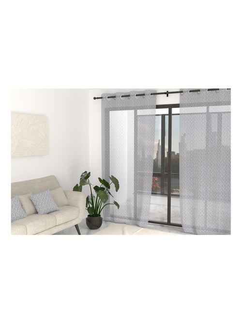 Voile à oeillets imprimé 135x250 cm OPHELIA, par Soleil d'Ocre - Kiabi