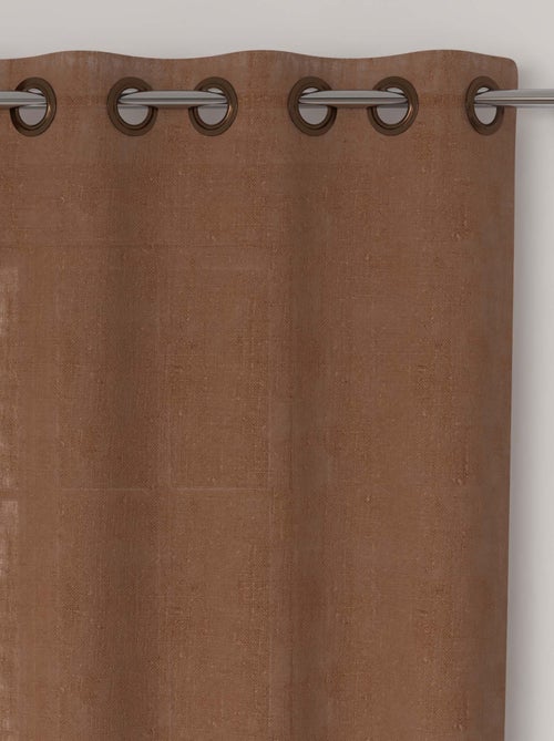 Voile à oeillets lin coton 135x250 cm LINO, par Soleil d'Ocre - Kiabi