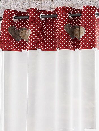 Voile à oeillets pur coton 135x250 cm LOVE, par Soleil d'Ocre