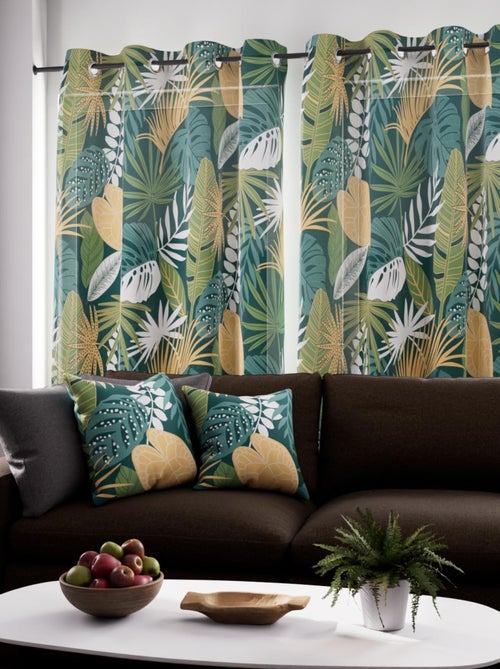 Voile à oeillets pur coton 135x250 cm TANZANIE, par Soleil d'Ocre - Kiabi