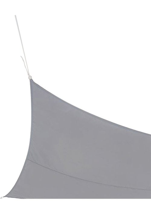 Voile d'ombrage 4x3 m gris clair - Kiabi