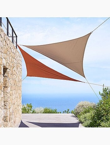 Voile d'ombrage triangulaire 3x3m déperlante ELYORA