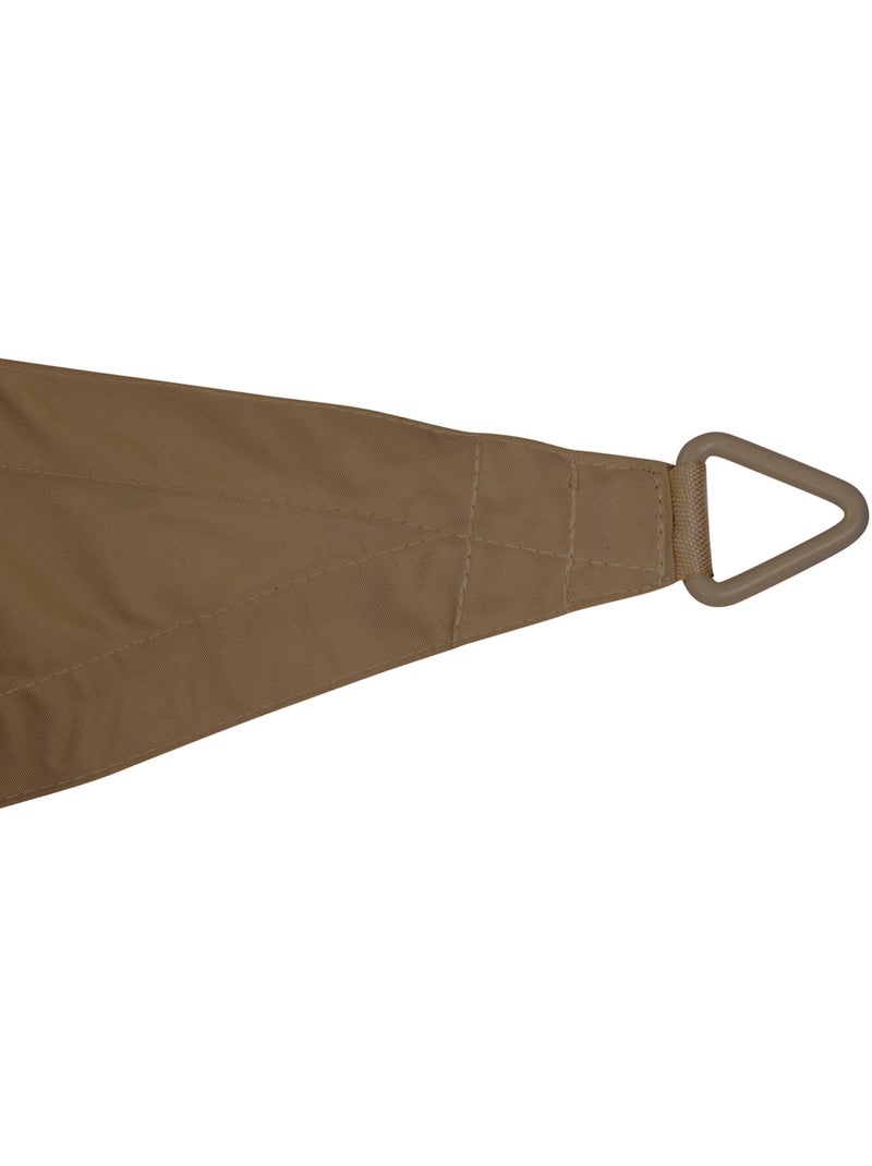Voile d'ombrage triangulaire 3x3m déperlante ELYORA Marron - Kiabi