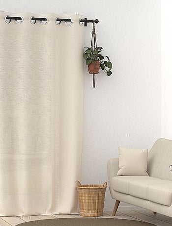 Voile lin à oeillets LINEN, par Soleil d'Ocre