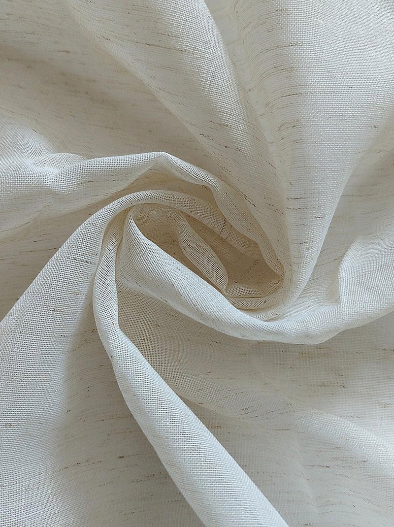 Voile lin à oeillets LINEN, par Soleil d'Ocre Beige - Kiabi