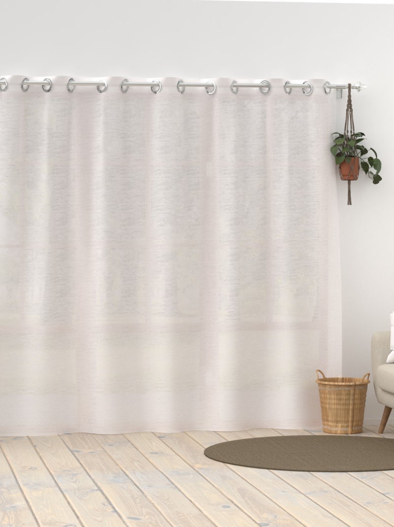 Voile lin à oeillets LINEN, par Soleil d'Ocre Blanc - Kiabi