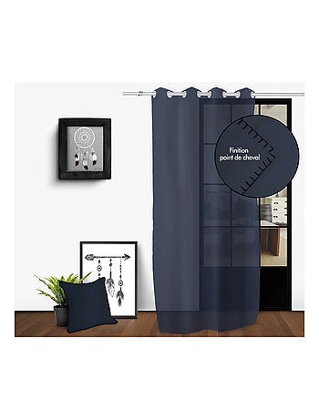 Voile oeillets en coton lavé SPIRIT blanc, par Soleil d'Ocre