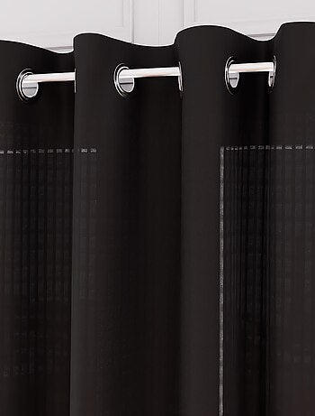 Voile oeillets jacquard 135X250 cm VELVET, par Soleil d'ocre