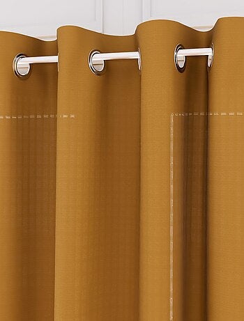 Voile oeillets jacquard 135X250 cm VELVET, par Soleil d'ocre