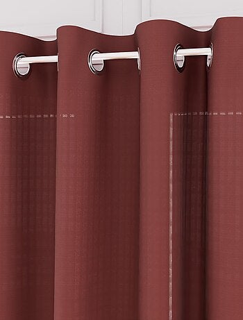 Voile oeillets jacquard 135X250 cm VELVET, par Soleil d'ocre