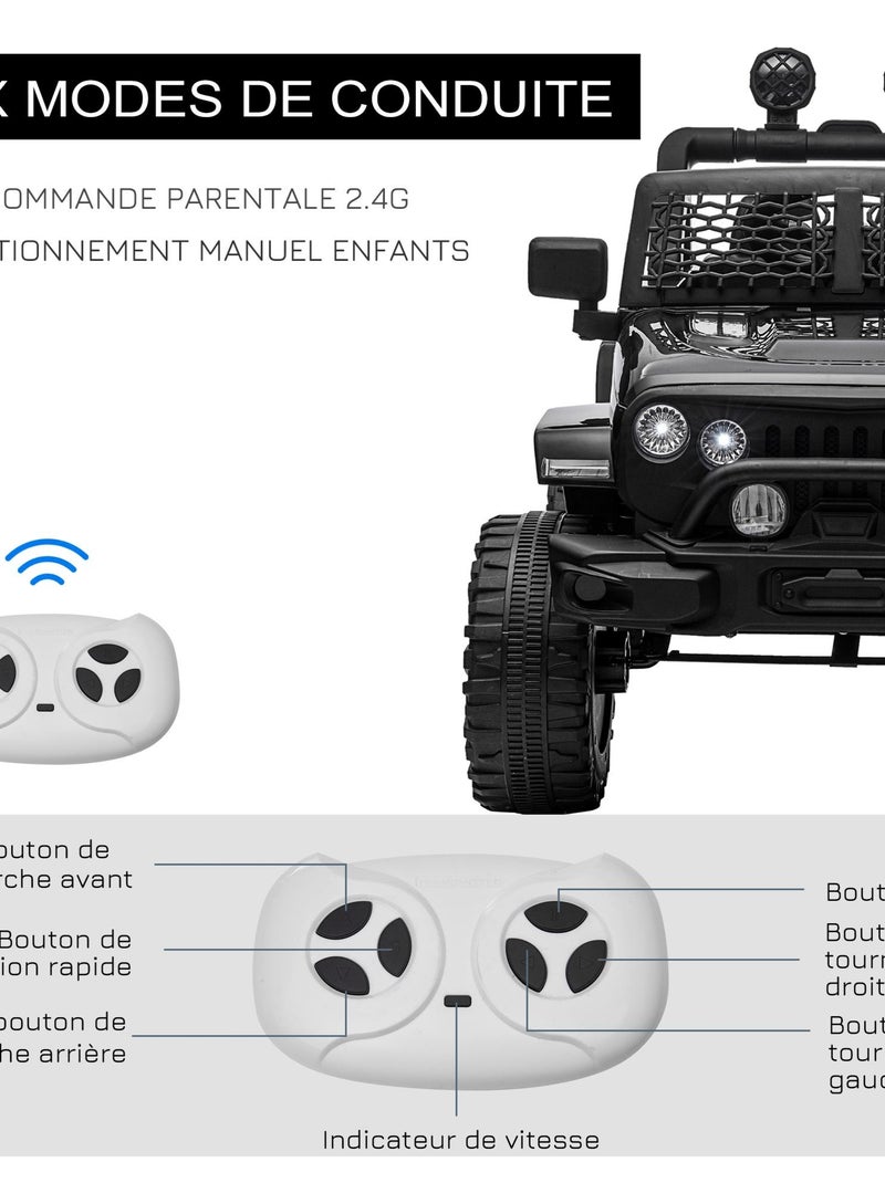 Voiture 4x4 électrique enfant Noir - Kiabi