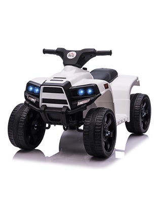 Voiture 4x4 quad buggy électrique enfant 18-36 mois blanc noir