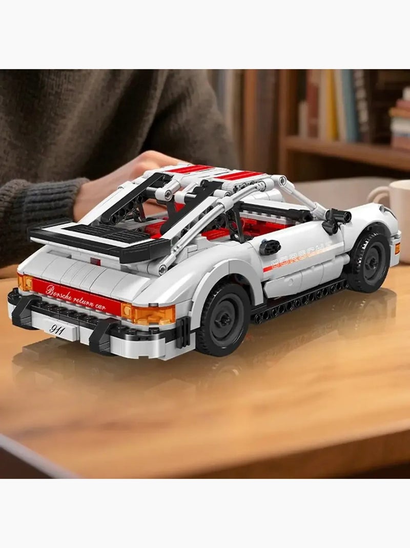 Voiture 911 Pullback Blanc - Kiabi