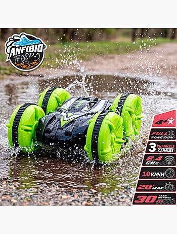 Voiture amphibie télécommandéeo 20x20x10 cm speed&g