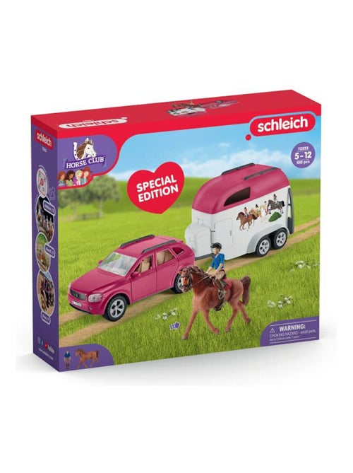 Voiture avec remorque pour chevaux - Kiabi