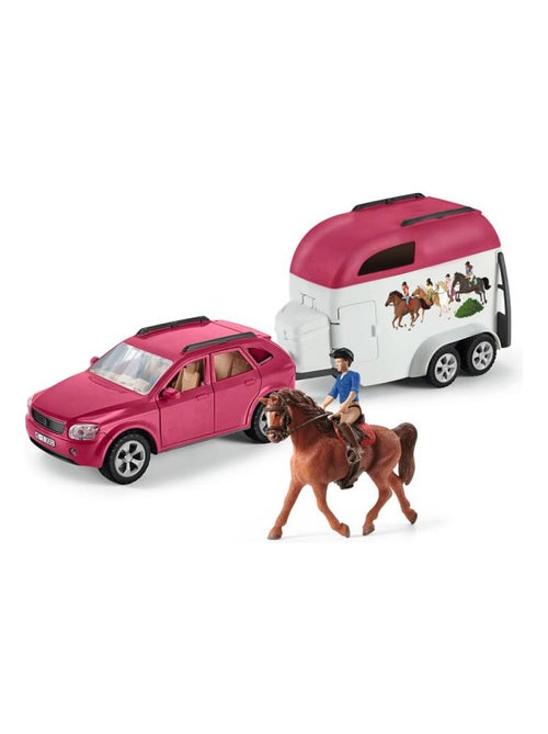 Voiture avec remorque pour chevaux - Kiabi