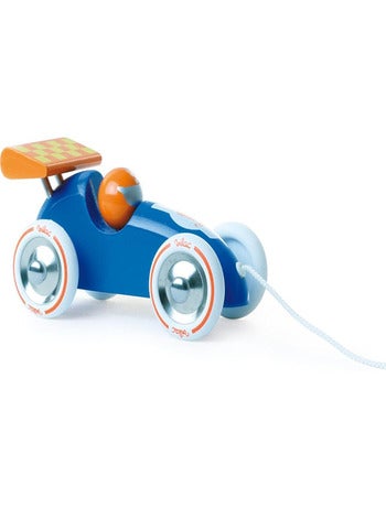 Voiture De Course A Trainer Bleu Et Orange