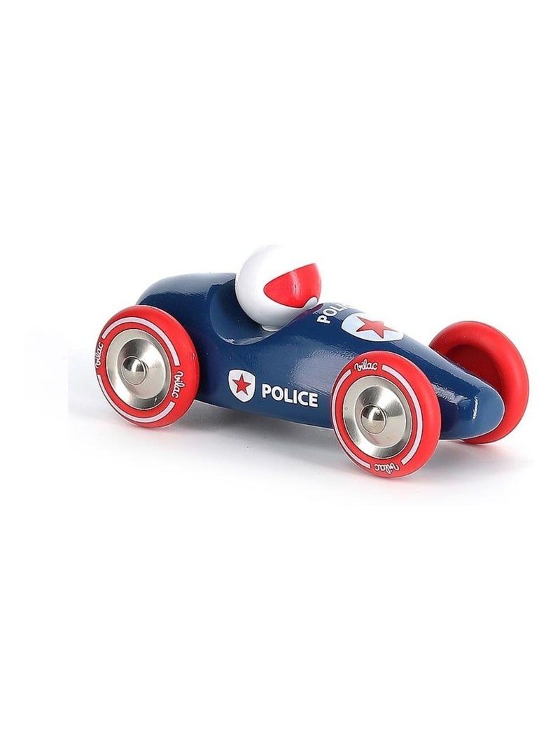 Voiture de course GM Police Bleu - Kiabi