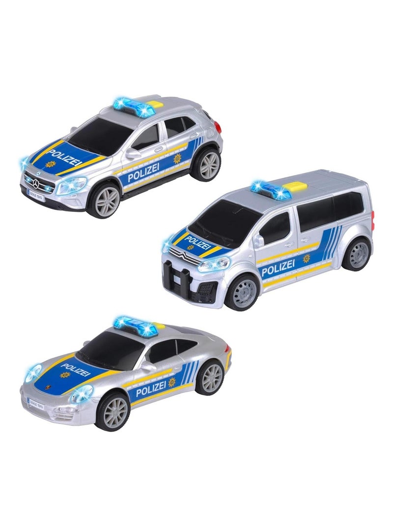 Voiture de Police en 3 variantes différentes Gris - Kiabi