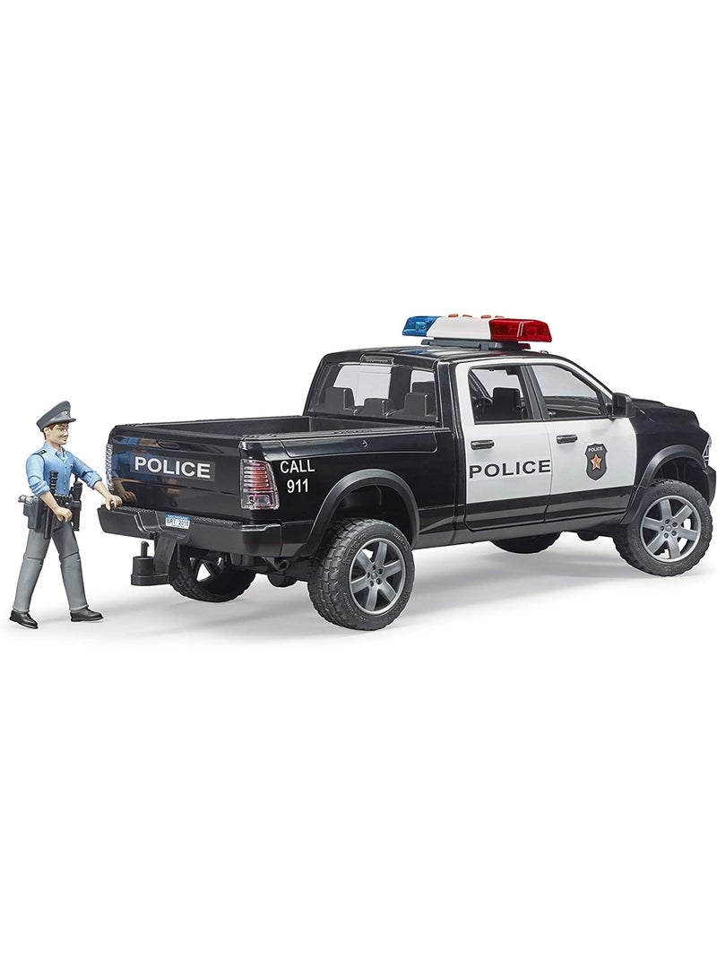 Voiture de police ram 2500 pick-up de la police avec un officier de police Multicolore - Kiabi
