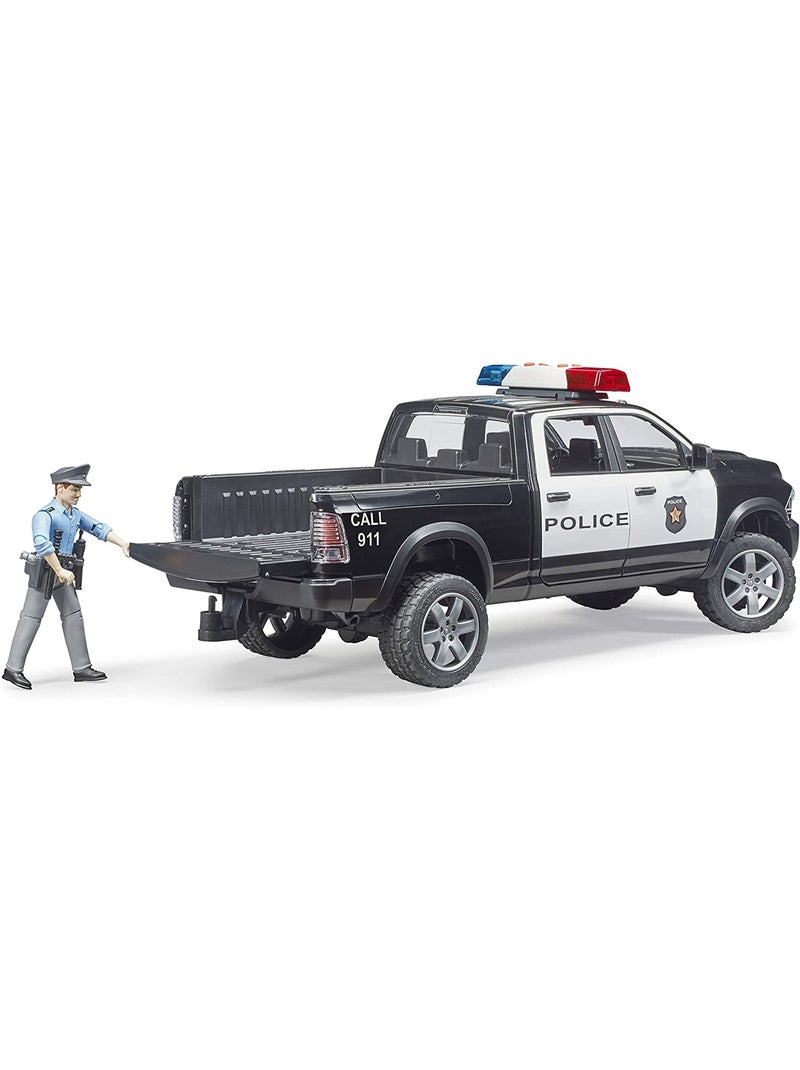 Voiture de police ram 2500 pick-up de la police avec un officier de police Multicolore - Kiabi
