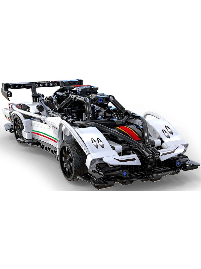 Voiture de sport rc supercar 457 pièces Blanc - Kiabi