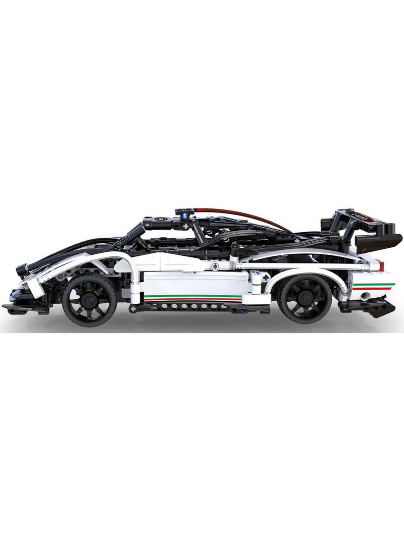 Voiture de sport rc supercar 457 pièces Blanc - Kiabi