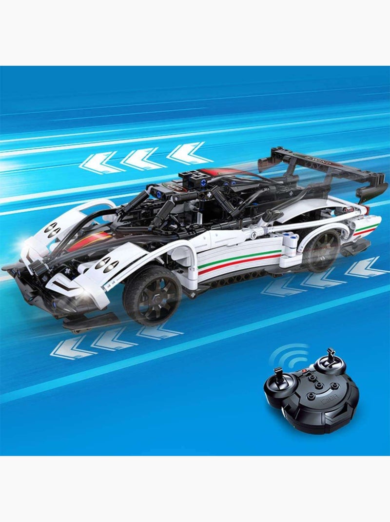 Voiture de sport rc supercar 457 pièces Blanc - Kiabi